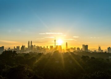 Sunrise over Kuala Lumpur, Malaysiia