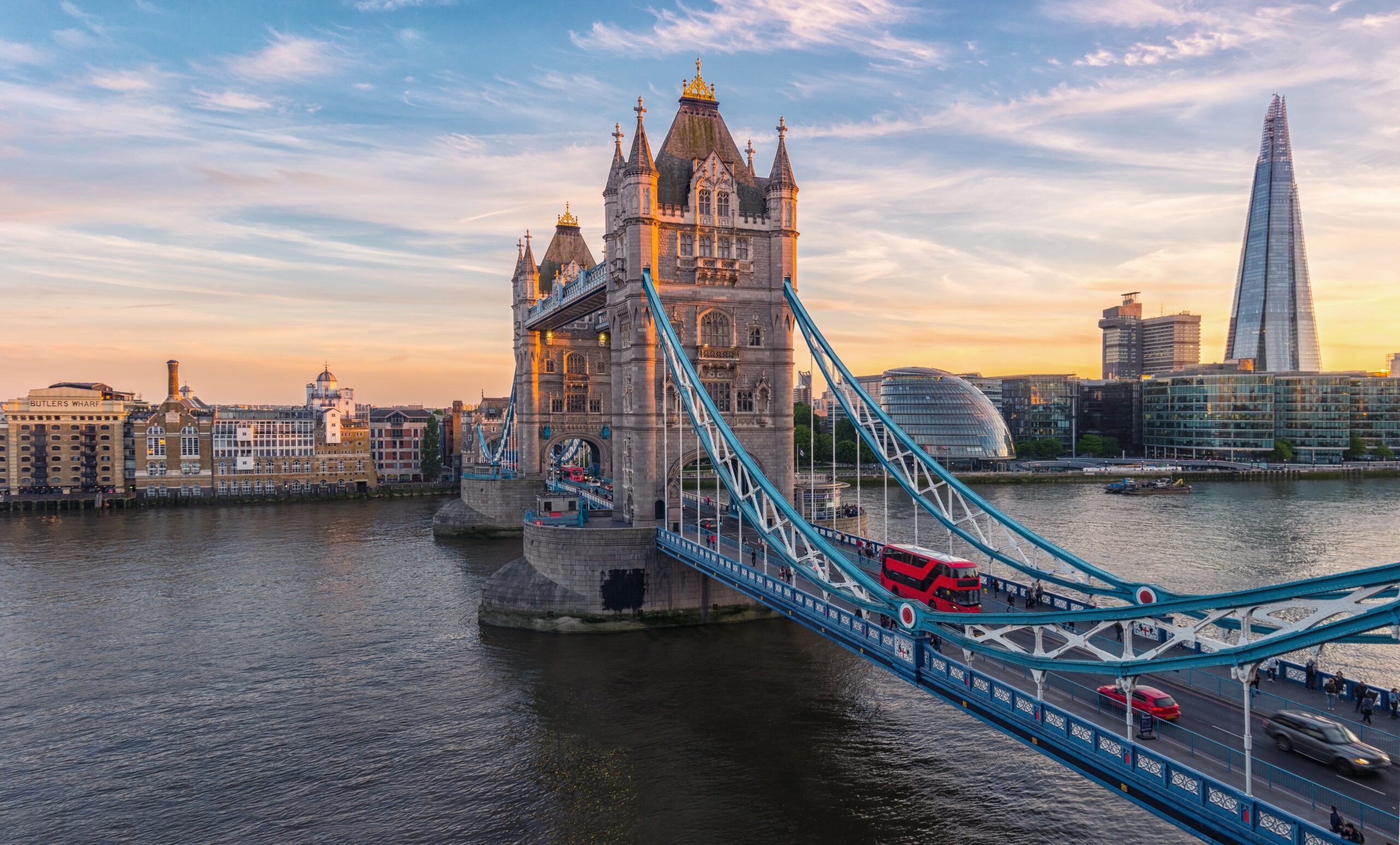 Tower Bridge in London.