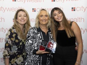 The marketing team at the awards ceremony