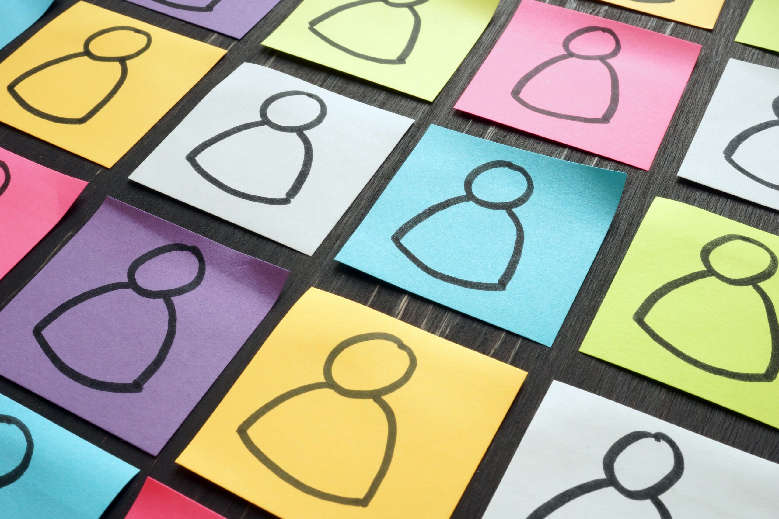 Colourful sticky notes
