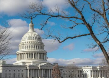 Washington D.C. Capitol Building in winter