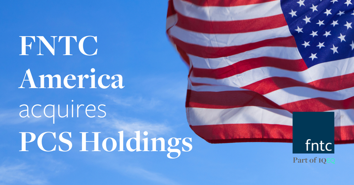 IQ-EQ subsidiary America acquires PCS Holdings and partners with ECR in the U.S. IQ-EQ
