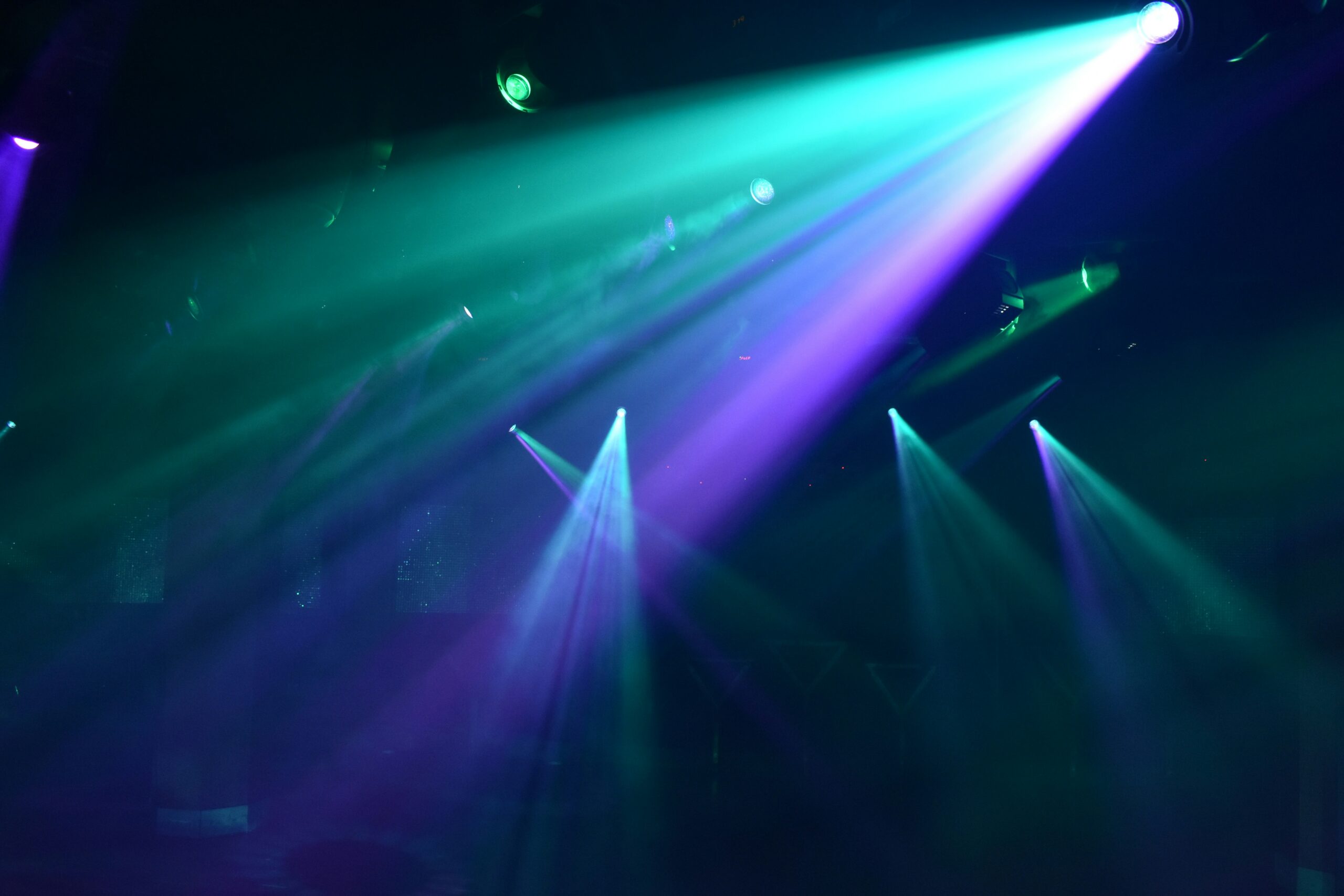 Shining spotlight