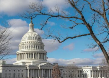 Washington D.C. Capitol Building in winter