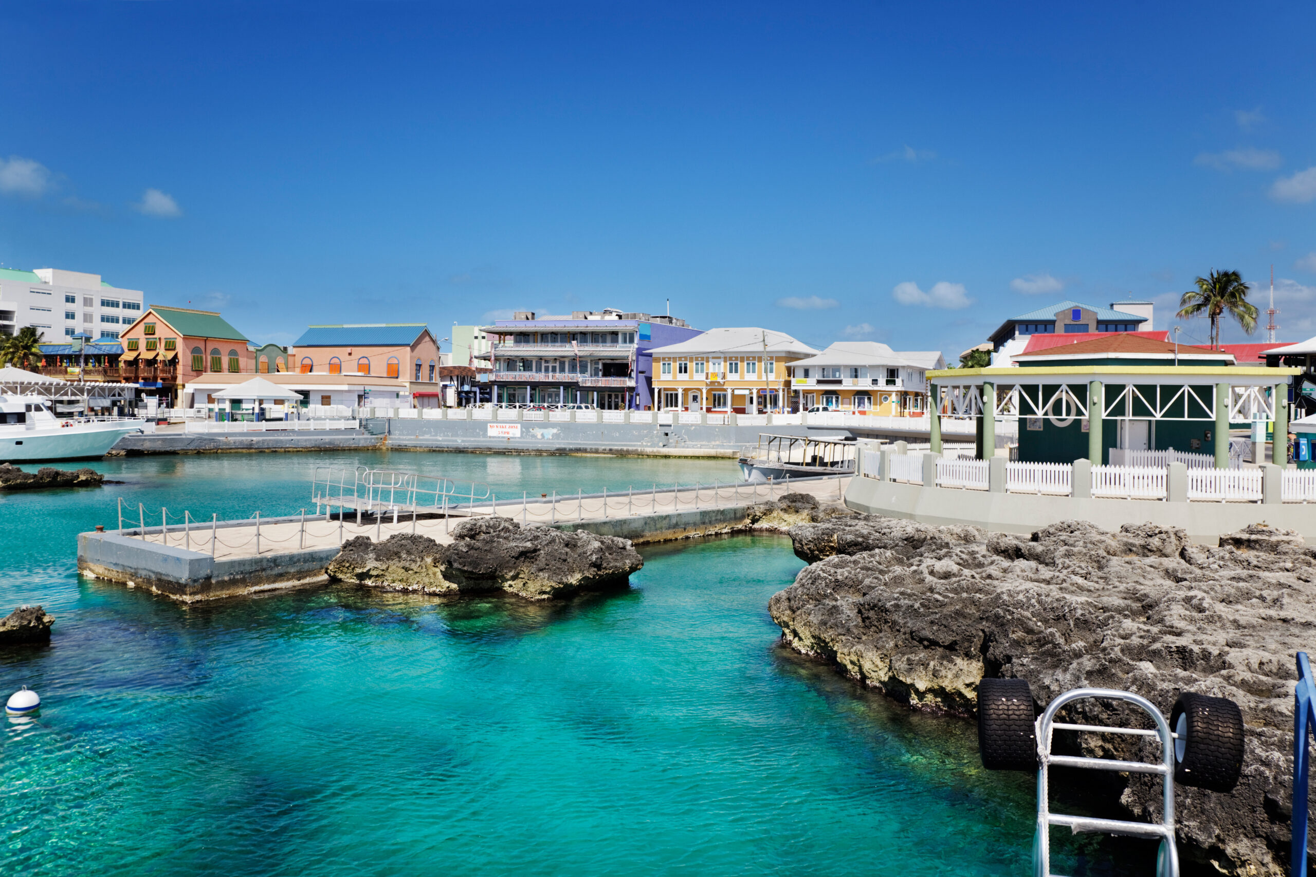 Waterfront area in George Town, Grand Cayman, Cayman Islands
